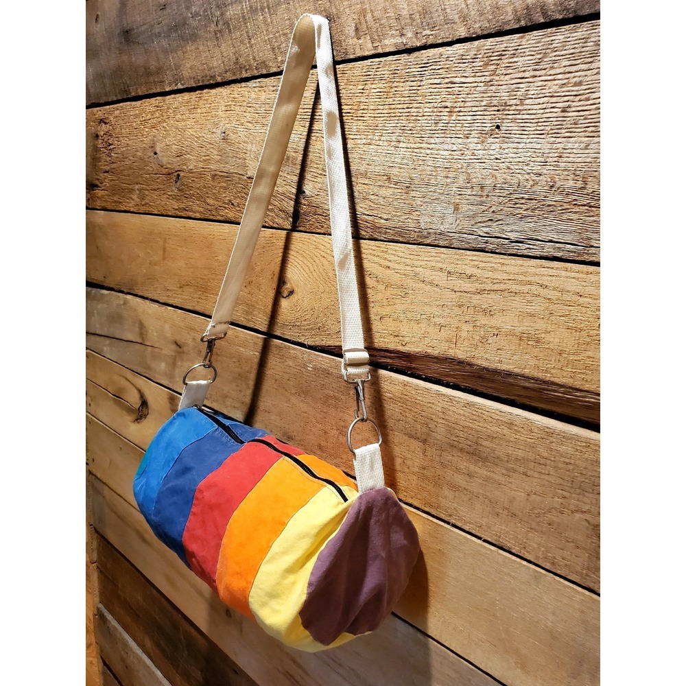 1970's Rainbow mini duffle purse - Picture 3 of 7